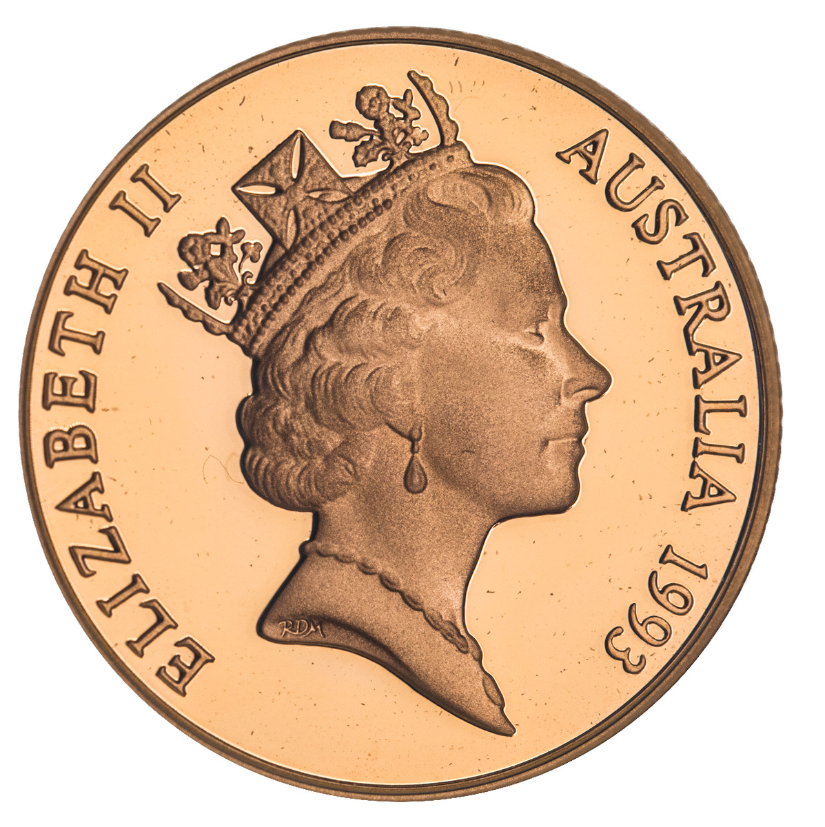 DECIMAL PROOFS: Elizabeth II, proof gold two hundred dollars, 1993, squirrel glider.