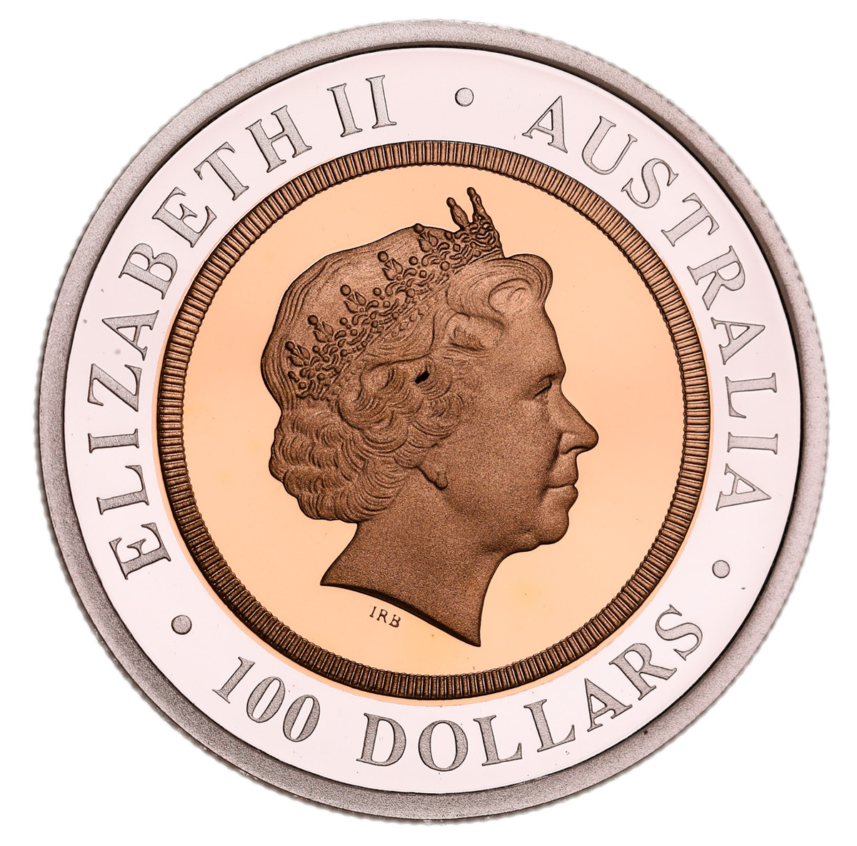 PERTH MINT ISSUES: Elizabeth II, Perth Mint, proof bi-metal four coin type set, 1999 - 2001, contains, gold and silver one hundred dollars, 1999, Perth Mint Centenary commemorative; gold and silver twenty dollars, 2000, Millennium coin; gold and silver twenty dollars, 2001, Gregorian commemorative; gold and silver twenty dollars, 2001, Centenary of Federation commemorative.